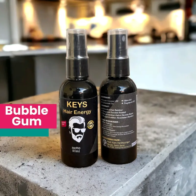 Minyak Rambut Keys Hair Energy / Styling Parfum dan Perawatan Rambut Extract Zaitun, Olive Oil dan Minyak Kemiri 6