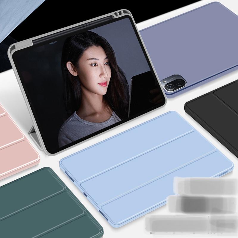 SMART CASING COMPATIBLE WITH XIAOMI COMPATIBLE WITH REDMI PAD SE / MI PAD 6 / 6 PRO 2023 / MI PAD 5/MI PAD 5 PRO / COMPATIBLE WITH REDMI PAD 10.6 FLIP CASE ADA TEMPAT PEN AUTO WAKE 2