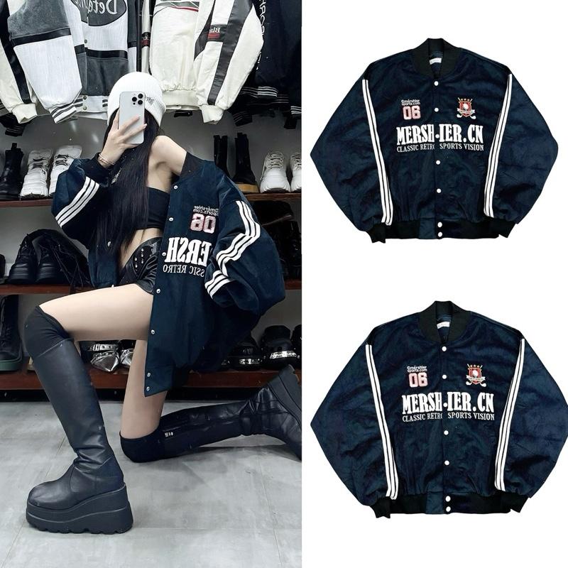 Mẫu 06 Xanh Đen. Áo Khoác Nam Nữ Unisex Freesize Form Rộng