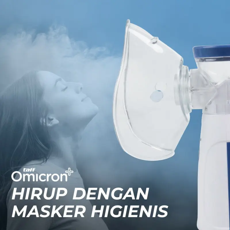 Taff Omicron Handheld Nebulizer Portable Alat Uap Inhalasi JSL W302 USB Charging inhaler  asthma 6