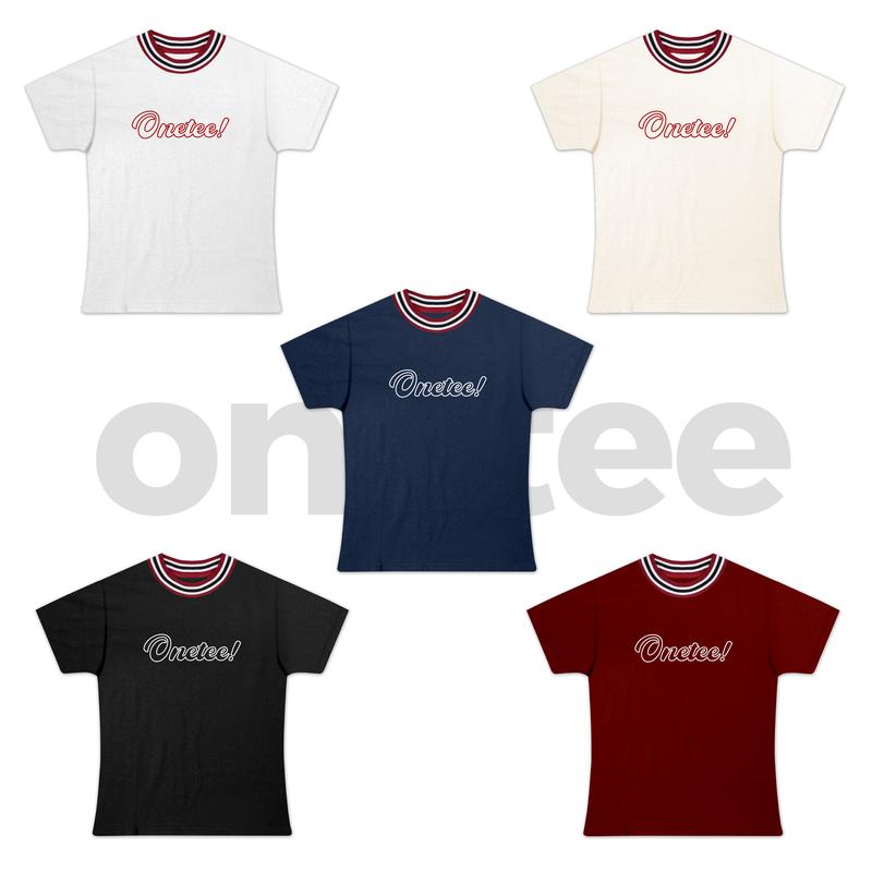 Áo Thun Local Brand OneTee Cổ Sọc Babytee Tay Ngắn Cổ Tròn Top Women Chất Liệu Co Giãn 4 Chiều Thoáng Mát