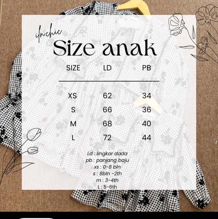 baju kemeja couple ibu dan anak banyak ukuran ny bahan nya Katun 3
