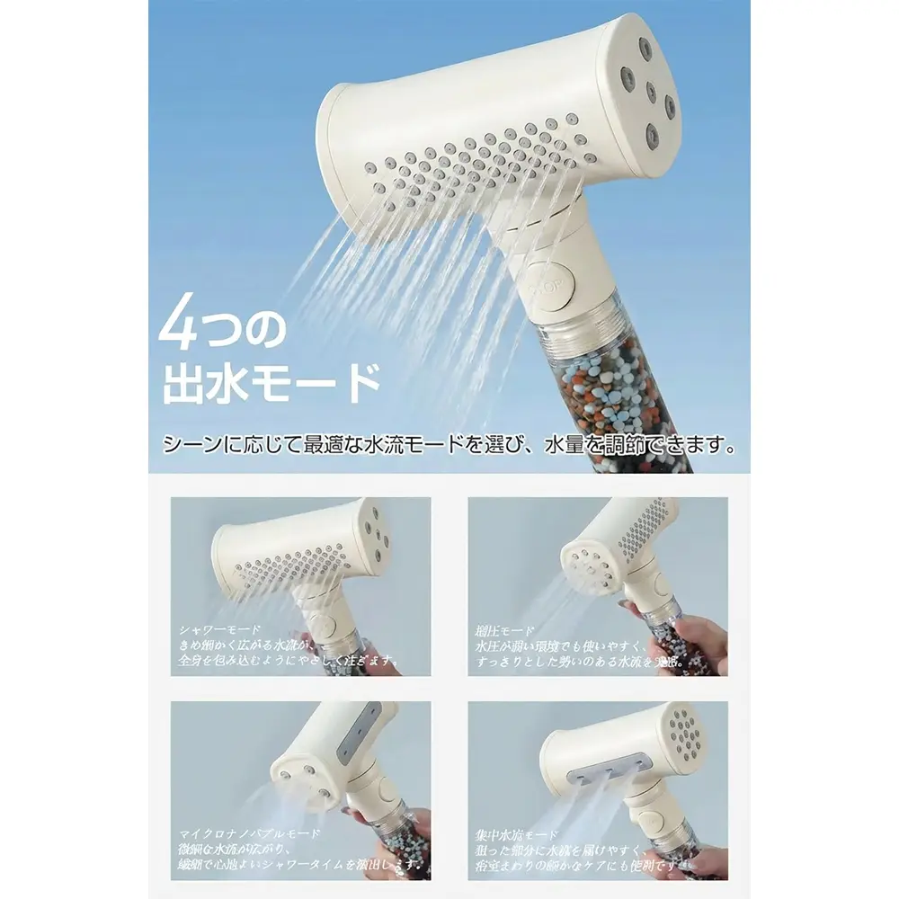 BubbleX 2026年特別モデル マイクロバブルシャワーヘッド 塩素除去