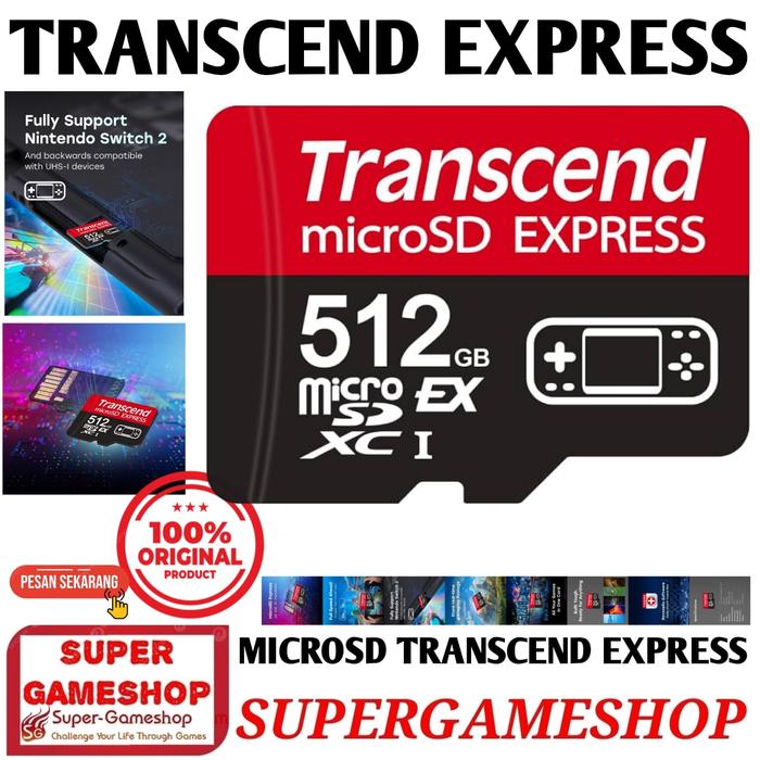Gambar Transcend MicroSD 512GB - Micro SD 512G Express Transcend Express Original Memory Card Transcend microSDXC Express Card 512GB dari Super-Gameshop.id Kota Administrasi Jakarta Pusat Tokopedia