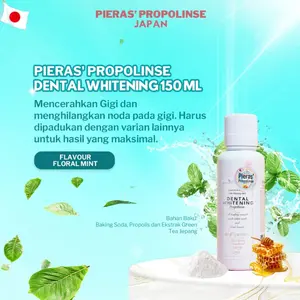 Pieras Propolinse Whitening Travel Size Mouthwash 150mL Obat Kumur Pemutih Gigi