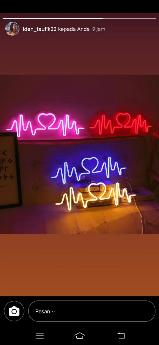 Product Introduction of COD Lampu hias kamar Led Neon Flex 220V 1 2 3 4 5M sudah+soket Lampu Detak Jantung Variasi Kamar Pelapon Aesthetic 14