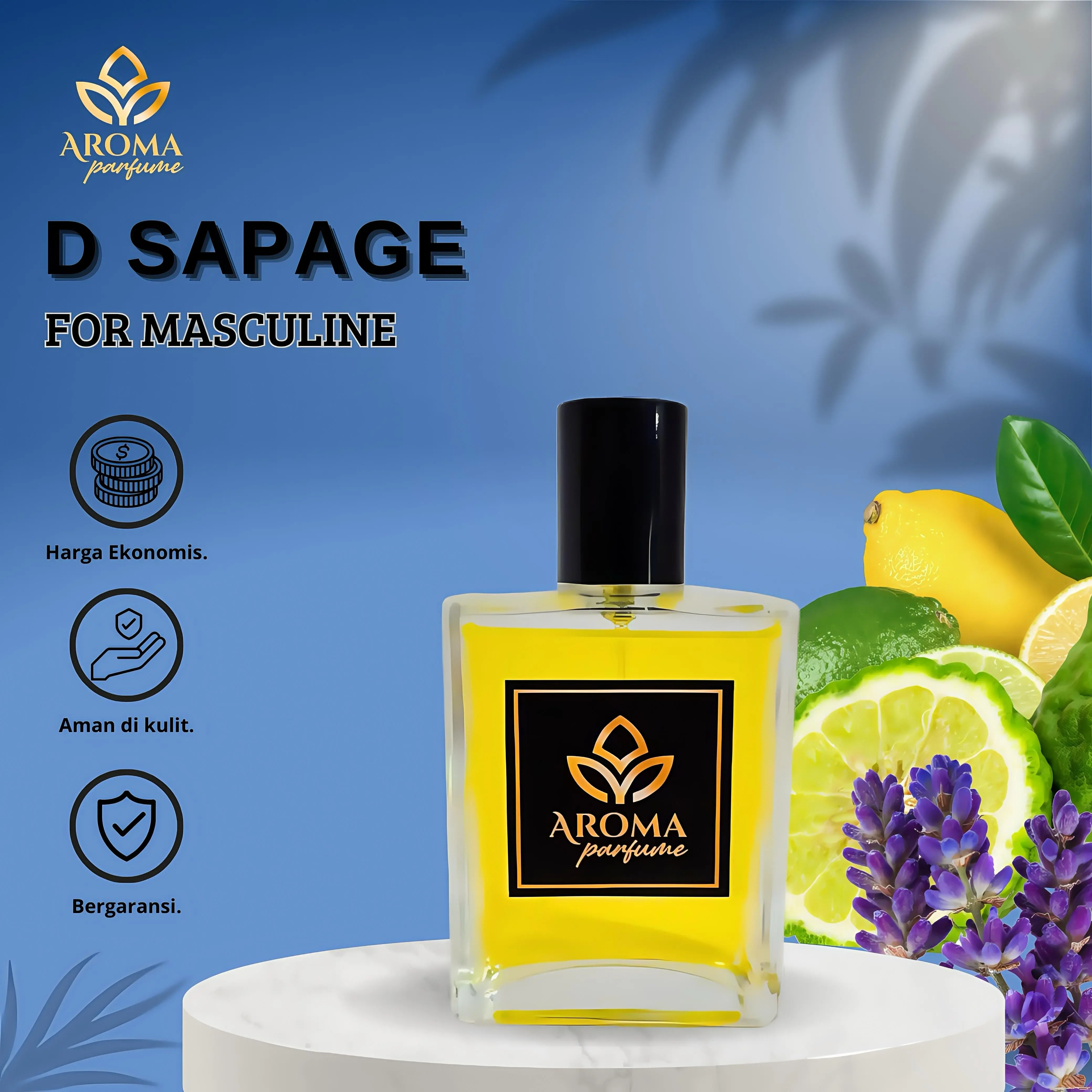 Aroma Parfum D SAVAGE Parfum Pria Aroma Bergamout Segar Elegan Soft