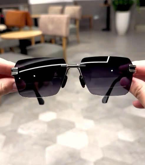 LIVE - KÍNH KHÔNG VIỀN (TRÒNG POLAROID KO PHẢI THỦY TINH) - Mắt kính râm thời trang nam, đi biển, đi chơi, đi đường - Đi kèm khăn hộp - VADO