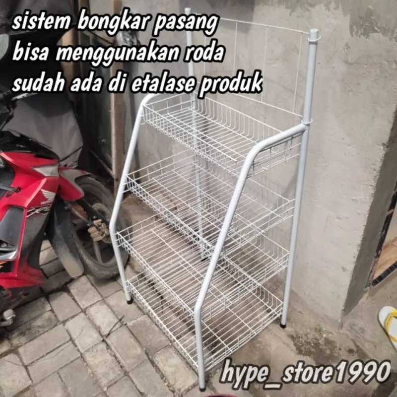 Rak roti serbaguna/Rak chiki jumbo/Rak keranjang toko/Rack/Rak Display/Rak serbaguna/Rak jualan sembako 5