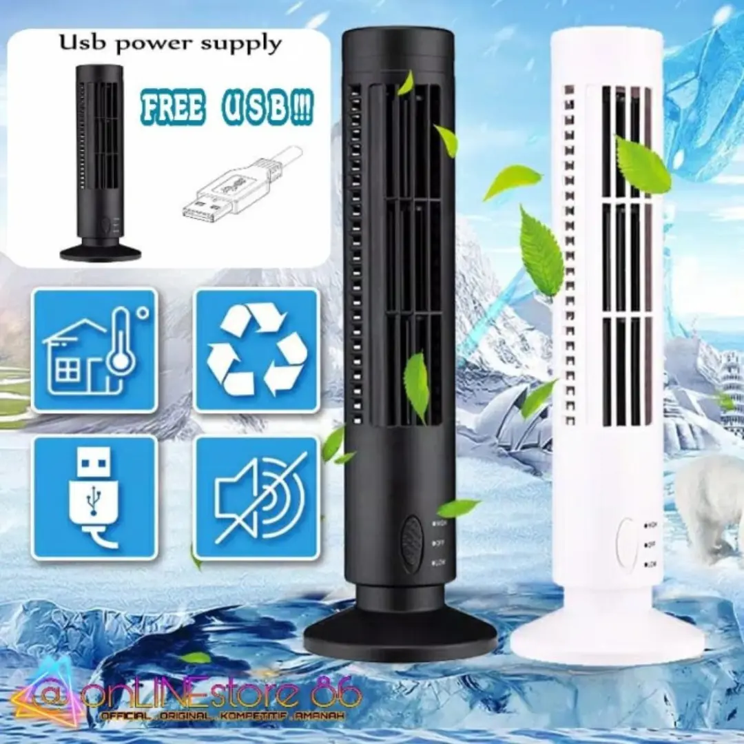 ac portable super dingin / kipas angin tower ac cooler pendingin ruangan dan kamar tidur