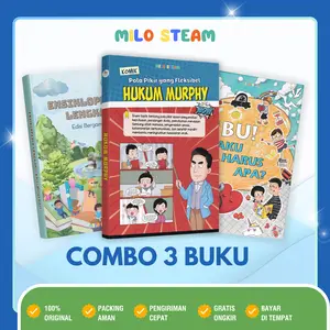 [MiloSteam] Paket 3 Buku: Komik Psikologi Hukum Murphy + “Ensiklopedia 8 Topik” + “Ibu! Aku Harus Apa?” – Paket Pengembangan Karakter dan Kecerdasan Anak Secara Menyeluruh