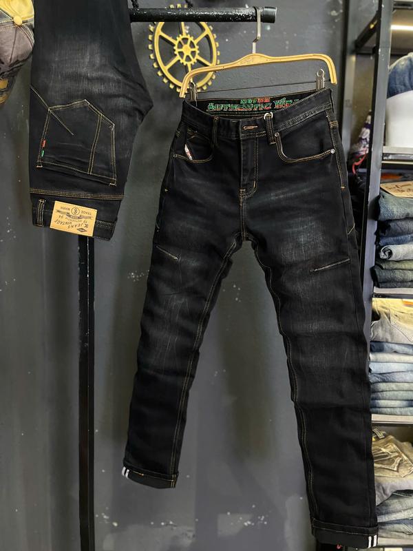 [GIÁ MỞ BÁN] [3K DENIM Jean Denim Guangzhou-M9] Quần Jean Nam Dài Màu Đen Was Đi Đường Chỉ Nổi Vàng Đồng J3928 Mẫu Mới Chi Tiết Như Hình.