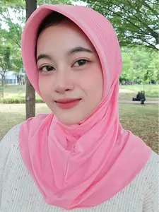 Bergo Pet Tebal Hijab Instan Pet Tebal Size S Spandek Premium Lembut Anti Kusut Nyaman Adem Tanpa Logo Dan Merek