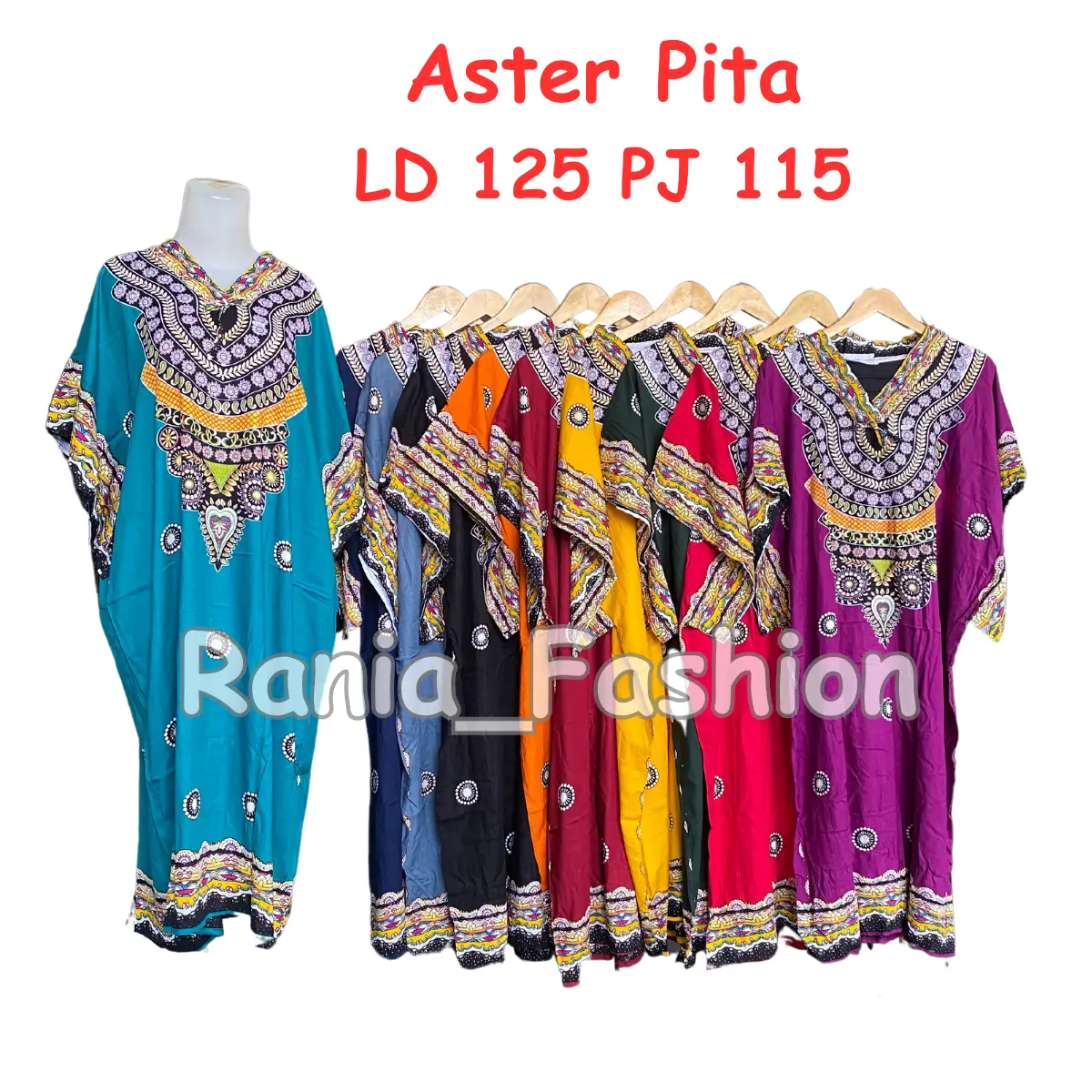 Daster Rania Fashion Motif PITA ASTER Viral Terbaru