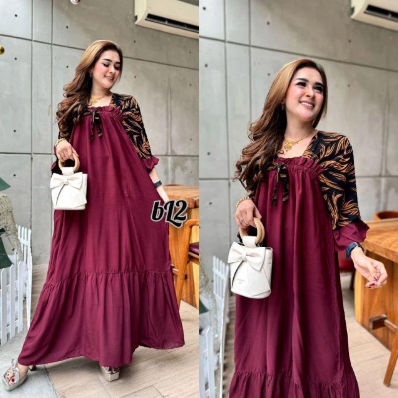 Dress Fuji Busui Jumbo Ld120 Pb130 Motif Kekinian