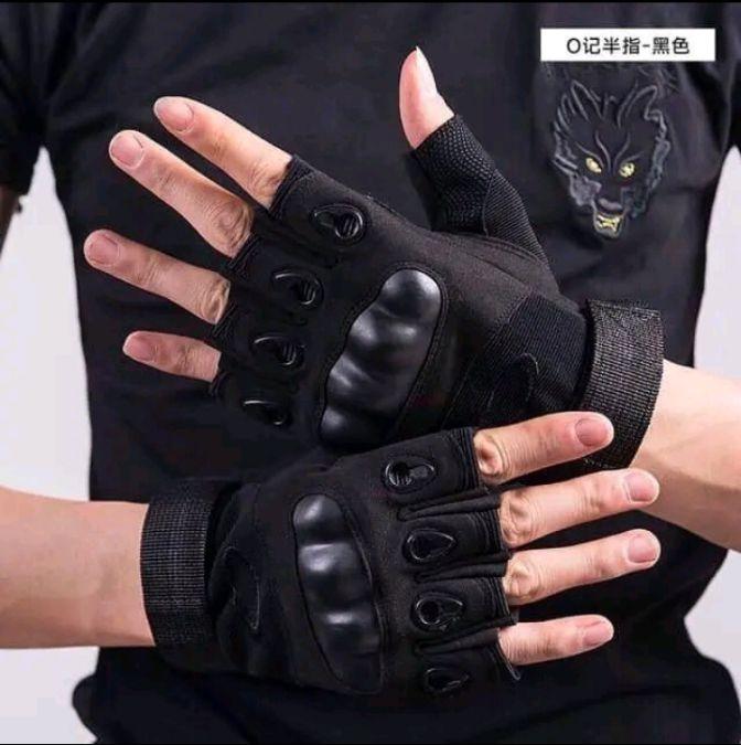 Product Introduction of Sarung Tangan Motor Tactical Half Finger Military Grade Anti Slip dengan Protektor Batok Polyuretane Lengan - Outdoor, Kaki 5