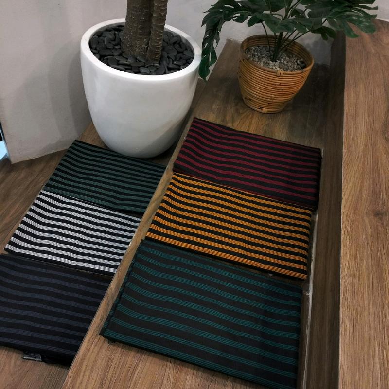 KAIN KATUN PREMIUM BATIK LURIK MOTIF DALANG SONGKET GARIS (Full Cotton) Lebar 115cm ( Harga Per meter 0.5 meter)Kain Katun Kebaya,Kain Katun Kemeja Bisa COD 2