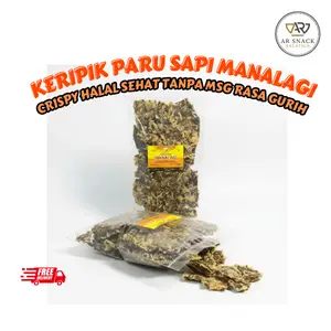 Keripik Paru Sapi Manalagi  Original Salatiga 200gr Crispy Halal Sehat Tanpa MSG Rasa Gurih Produk UMKM Terlaris Kualitas Lebih Bagus