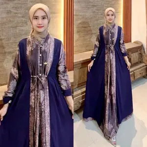 Dress Aleesha Premium terbaru kekinian maxmara,mix seruty babydoll.