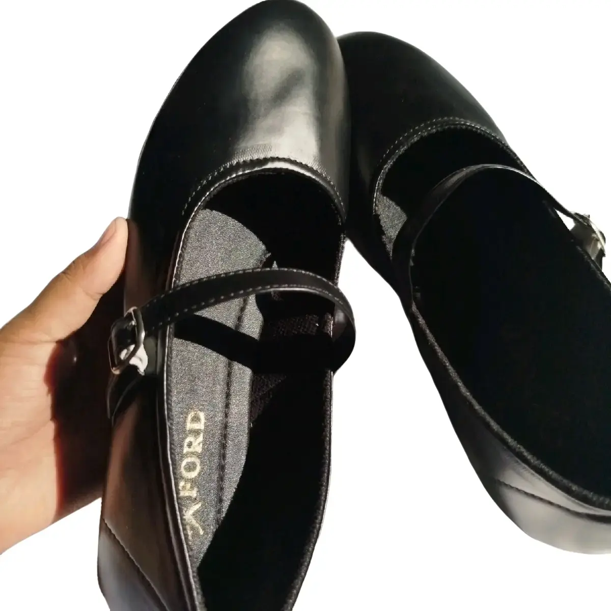 SEPATU FLATSHOES WANITA | FANTOFEL OXFORDSHP Kerja Hitam