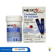 Gambar NESCO MULTICHECK 1 CHOLESTROL TEST STRIPS BOX 10 PCS dari Apotek Anugerah Nanda by GoApotik Kota Administrasi Jakarta Timur 2 Tokopedia