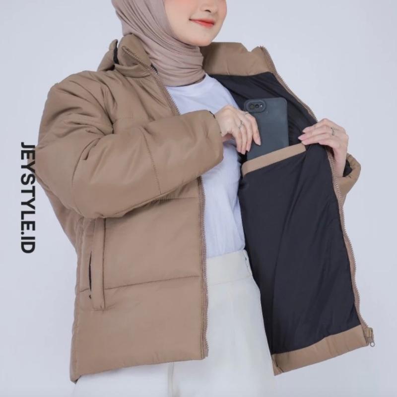 Jeystyle - Jaket Winter wanita / Jaket Winter Gelembung / Jaket puffer cewe fuji Tebal 5