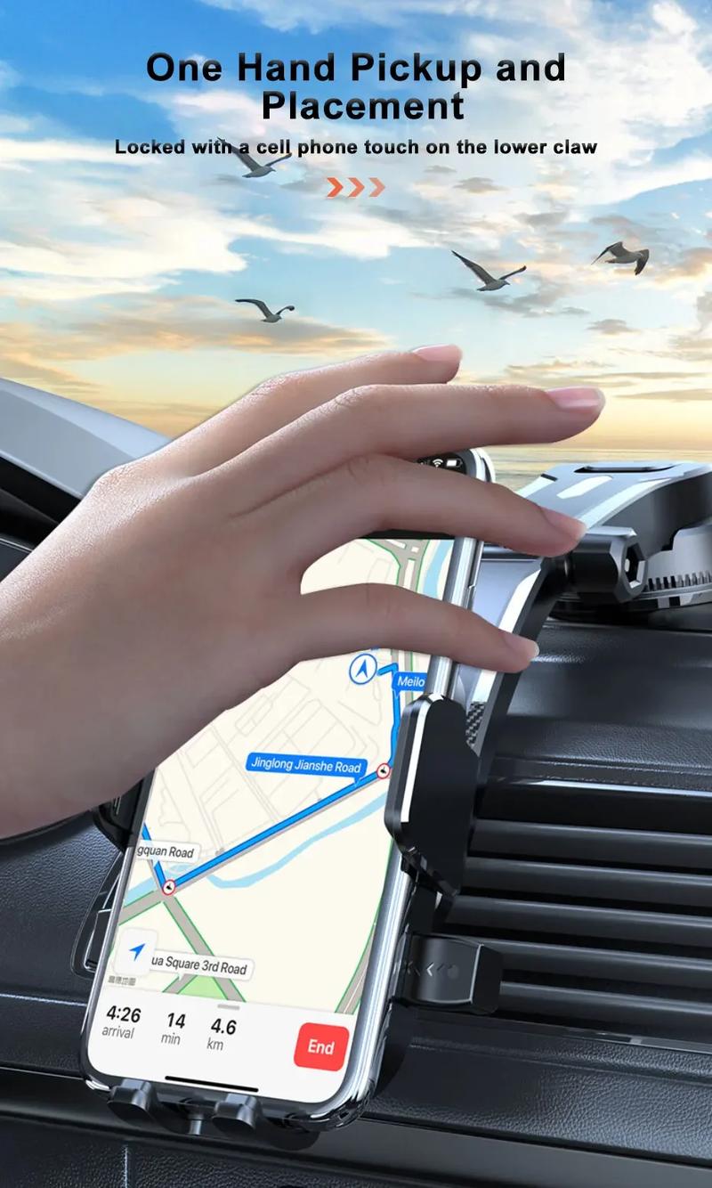 Product Introduction of Giá Đỡ Điện Thoại Trên Ô Tô, Cốc Hút, Dành Cho Bảng Điều Khiển, Xoay Tự Do 360 °, Phụ Kiện Nội Thất Ô Tô 8