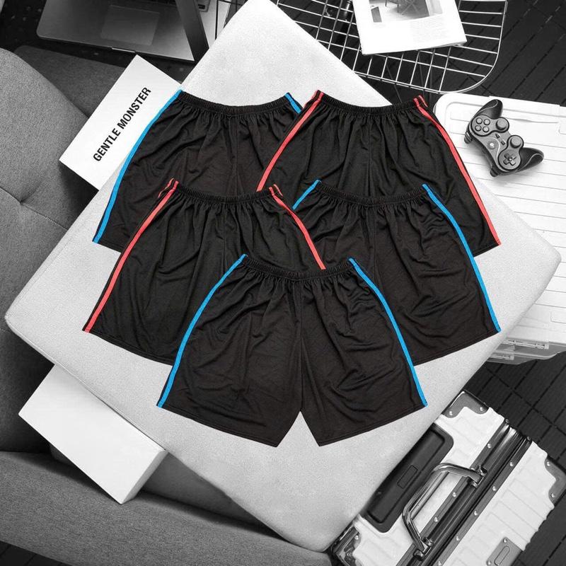 Combo 5 quần đùi nam viền sọc chất vải bằng sợi cốt tông co giãn - Menswear cộc
