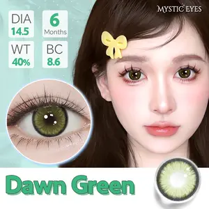 Dawn Green 14.5mm [minus0-6.00] Big Eyes Contact lens Soflen Lensa Softlens