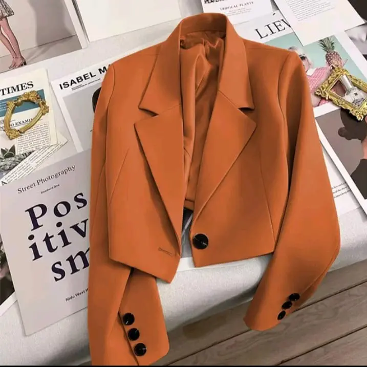 Cropp Blazer Jas wanita Korean Style Croopp Atasan