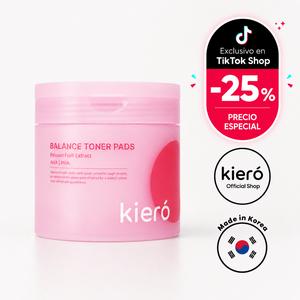 kieró balance toner pads - pads tónicos - pads tónicos con maracuyá, aha y pha que exfolian suavemente, renuevan la piel y dejan el rostro más fresco y luminoso (60 pads, 6.42 fl oz)