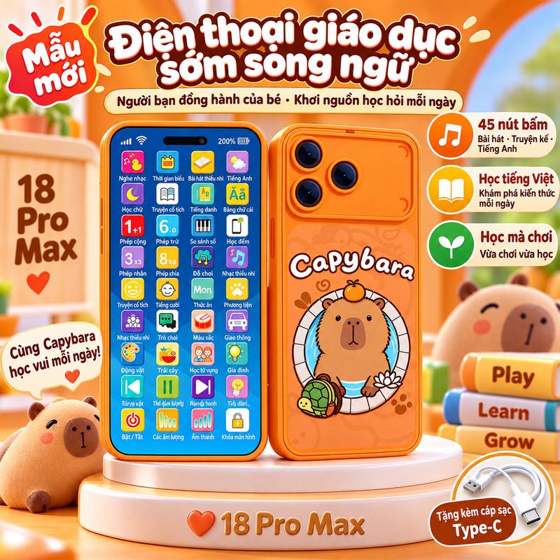 Điện thoại giáo dục sớm thông minh cho trẻ em 45 phím