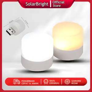Paket Lampu Tidur Kamar | Lampu Tidur Anak | Lampu Tidur Kecil Colok LED USB mini bulat lampu tidur baca belajar READY