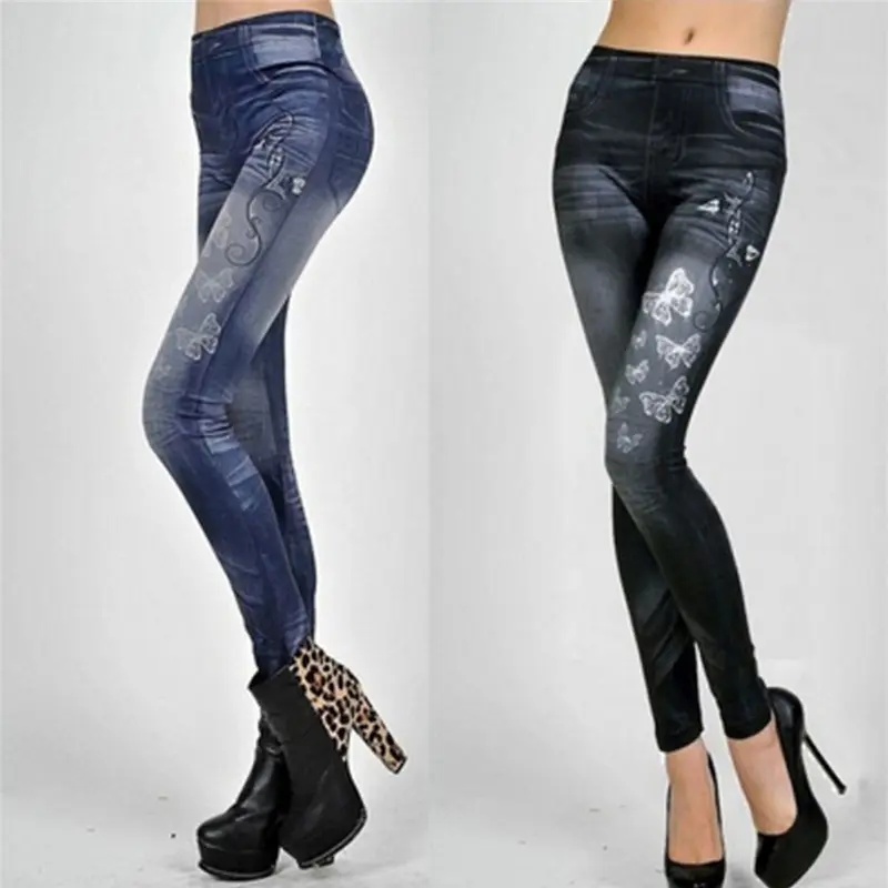 Quần Legging Bó Sát Gợi Cảm Cho Nữ, Quần Jean Co Giãn, Denim, Thời Trang Mới Pants Đen