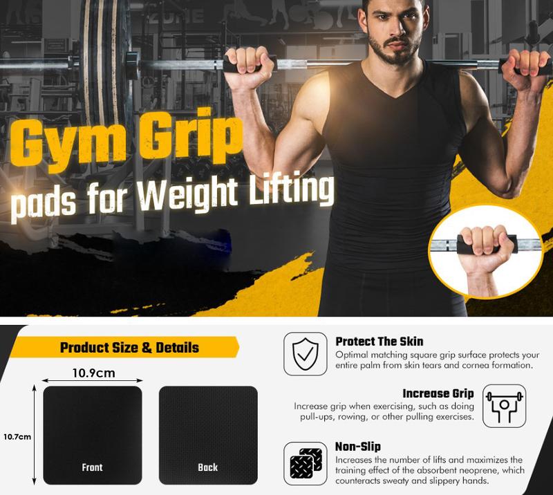 15pcs Gym Grip Pads for Weight Lifting Workout Pads Pull up Neoprene Comfort Weightlifting Hand Grips No Sweaty Hands 2