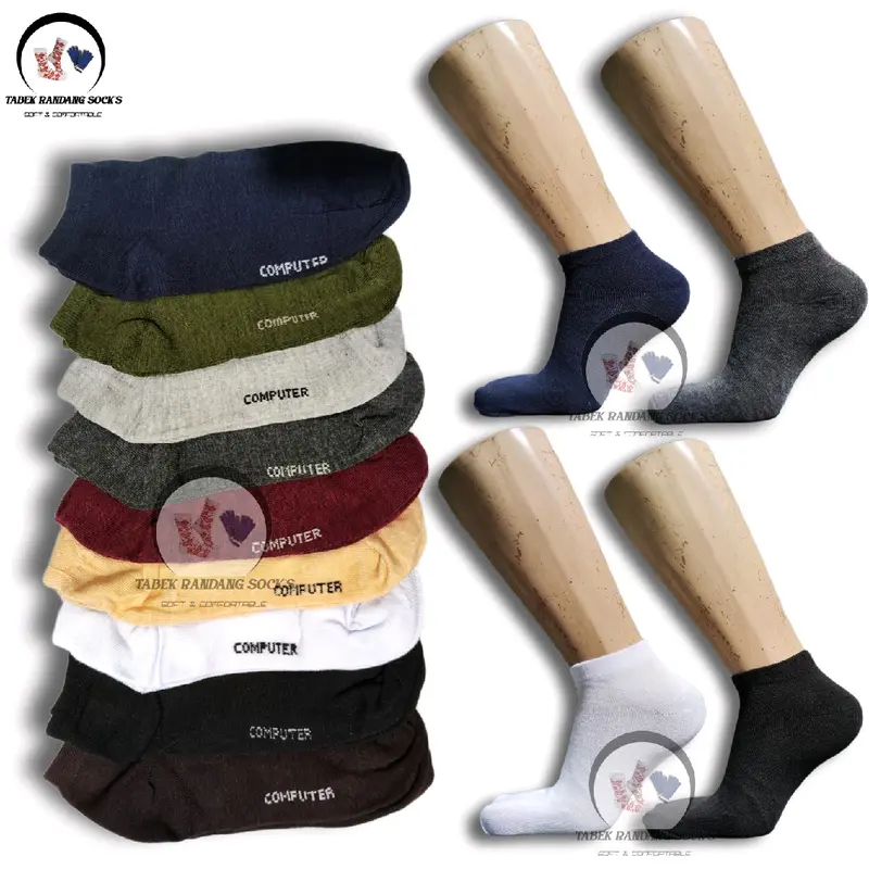 Kaos Kaki pendek Pria/Wanita semata kaki polos warna/Kaos kaki polos pendek dewasa Ankle Unisex sutra korea 0
