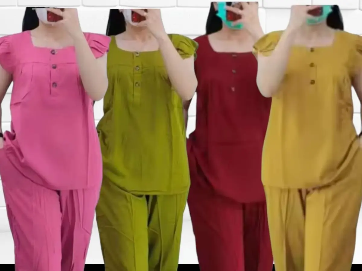 PAKET HEMAT 4 SETELAN BANGKOK WANITA RANDOOM -SETELAN PIYAMA WANITA DEWASA KANCING BUSUI -PIYAMA WANITA  100 RIBU 4 SET WARNA RANDOOM Tidur Nyaman