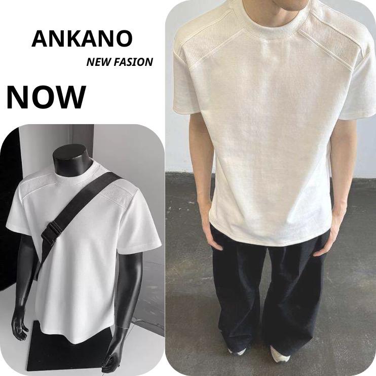 ANKANO Áo Thun Cộc Tay From Dáng Trẻ Chung Phong Cách Chất Liệu Thun Cotton Thoải Mái Co Giãn Tốt Thích Hợp Mặc Ở Nhà Và Đi Chơi New Fashion