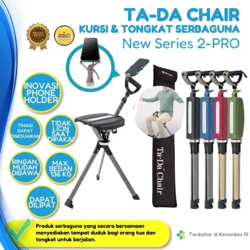 Ta-Da Chair Series 2 PRO - 2024 Phone Holder - Free Size [ 3 Years Original Ta-Da Chair Indonesia ]