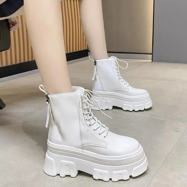 Giày Bốt Nữ Giày Ren Thoải Mái Giày  Bốt Dài Shoes Boot Shoes Boot bốt  nữ giay  bot bốt  đen giày  chiến binh cổ cao giay  bot nuxinh boot  nữ thấp 5 phân Jean Nhung