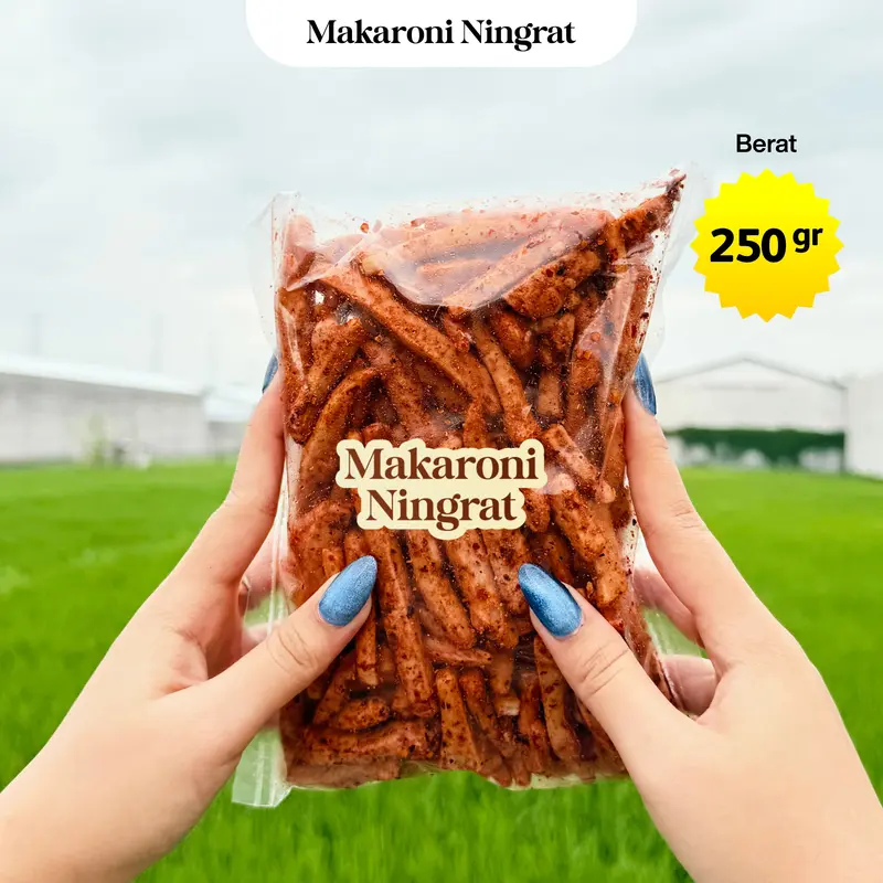 Basreng Cikruh 250gr Ningrat Pedas Gurih & Pedas Daun Jeruk Food Snack Camilan Pedas Halal Crispy 0