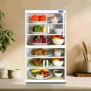 Nandos Rak Cabinet Bistro Susun 6&3 Rak Multifungsi Rak Penyimpanan Serbaguna untuk Dapur dan Ruang Makan Plastik