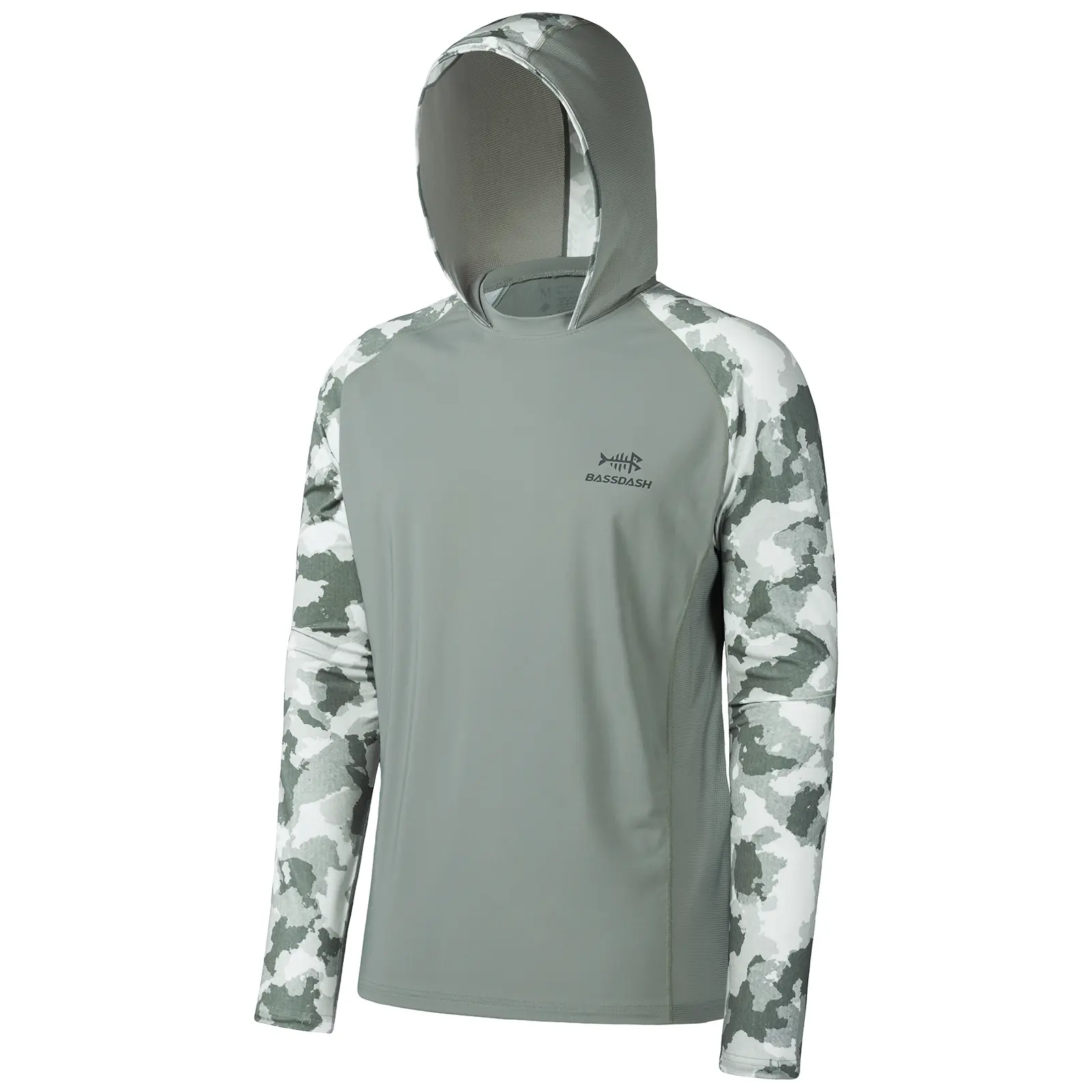 Bassdash Men’s UPF 50 Performance Fishing Shirt Cooling Hoodie Camo Long Sleeve FS17M