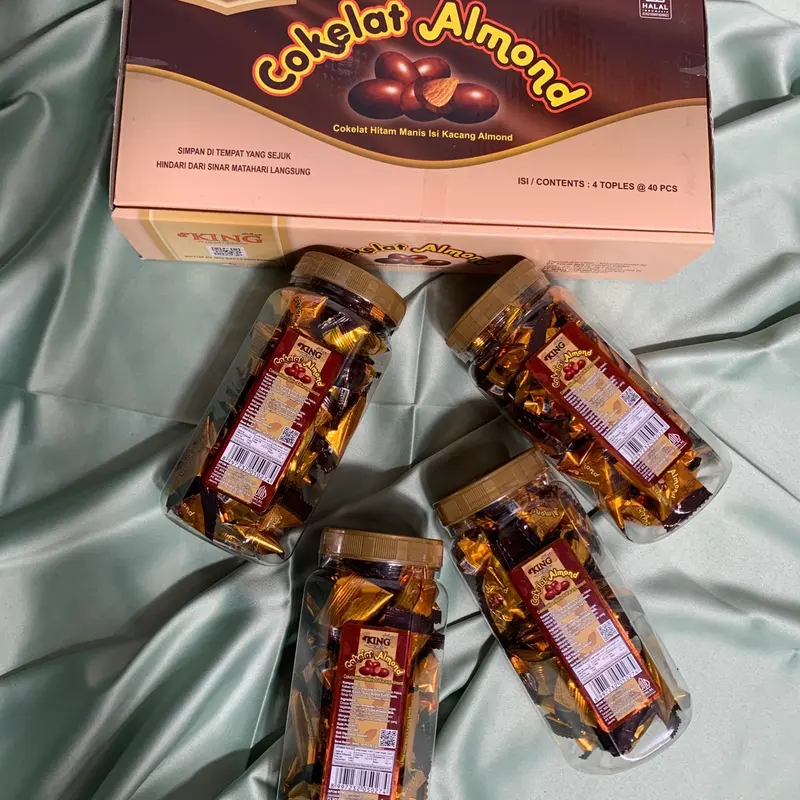 d’King Cokelat Almond -  Food, Toples 0