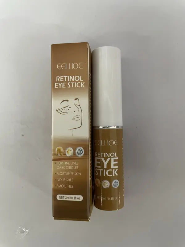 [COD]EELHOE Retinol Eye Cream Stick Mengurangi Garis Halus, Memudarkan Kantung Mata Dan Lingkaran Hitam, Melembabkan Dan Mengencangkan Kulit Sekitar Mata 3ml 5