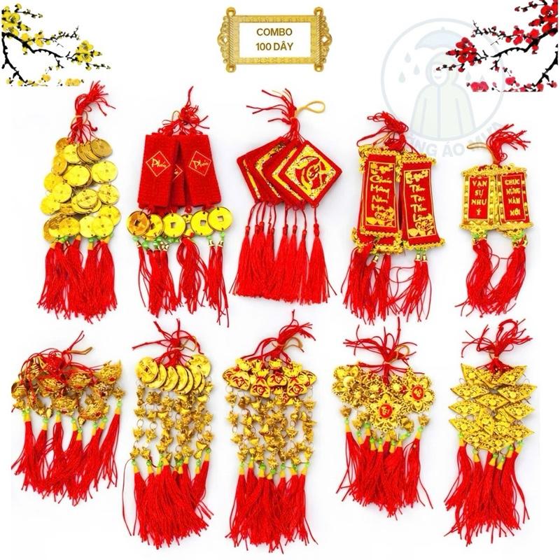   Giá sỉ  Combo 30-50-100 Dây Trang Trí Tết - Liễng Treo Tết - Khánh Treo Cây Đào Quất Mai. Mẫu mới 2026 Tranh 