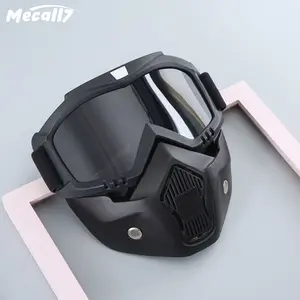 Kacamata Google Mask 2in 1 Set Motor Paintball Trail Cross Anti Debu Polusi Bollfo Helm Motorcyle Sepeda