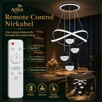 Gambar Anka Lampu Gantung Minimalis Remote 3 Warna LED Lampu Gantung Ruang Tamu Tangga Meja Makan Lampu Hias Bisa COD - Emas+Remote dari AnkaTech Kab. Tangerang 2 Tokopedia