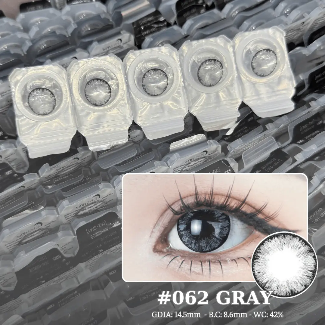 [1-day] Kính áp tròng LUNA EYES 062 Gray size to - lens 1 ngày