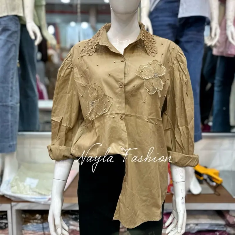 Kemeja import bunga mutiara bkk premium 0